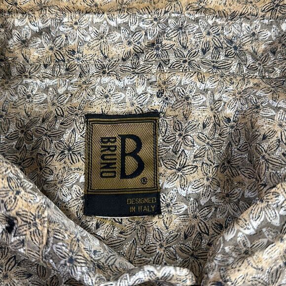 Bruno B Floral Chest Pocket Short Sleeve Button Down Shirt Size 2XL - Picture 5 of 8